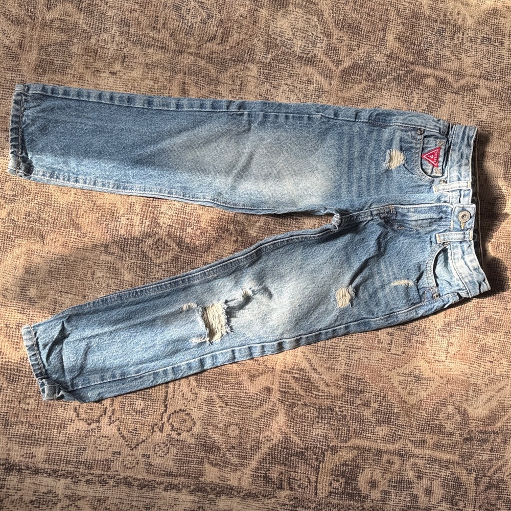 Guess Light Blue Distressed Jeans
